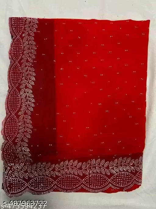Diamond work Traditional Fancy Saree